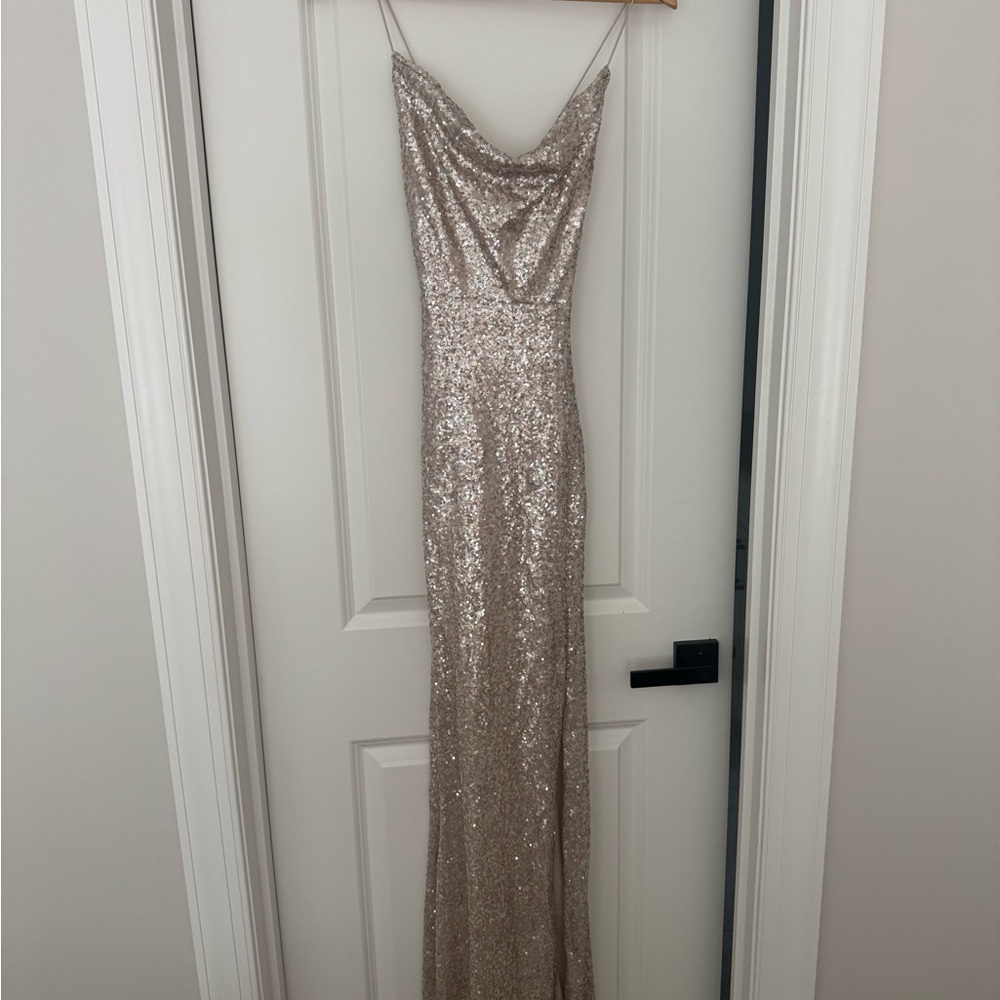 Windsor gold sequin gown